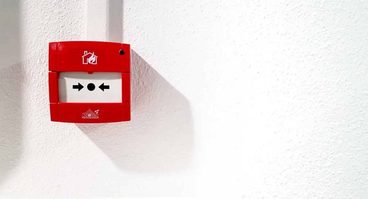 outlet attached on white wall
